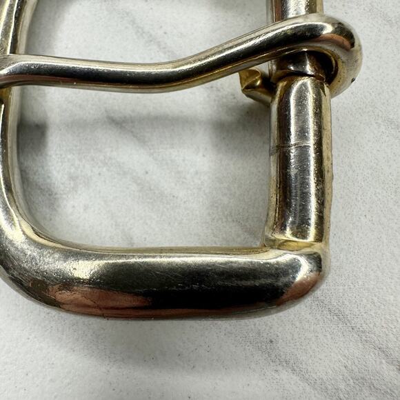 Silver Gold Tone Rounded Simple Belt Buckle Basic Classic ✨ - Picture 5 of 11